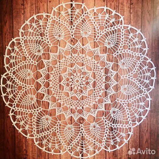 Ажурная салфетка крючком кружево