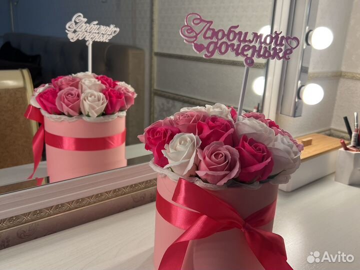 Букет из мыльных роз