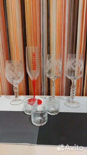 Хрустальные бокалы СССР
