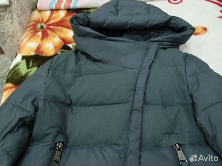 Пуховик зимний длинный женский