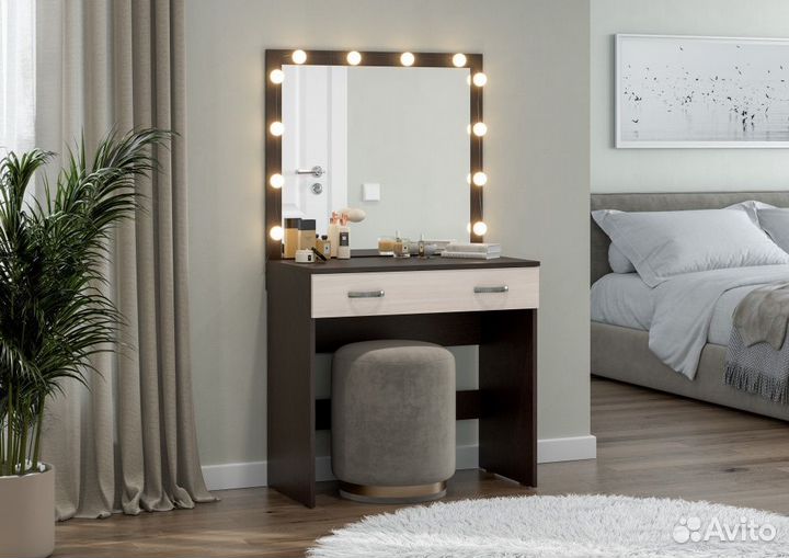 Туалетный столик с зеркалом и подсветкой Ронда