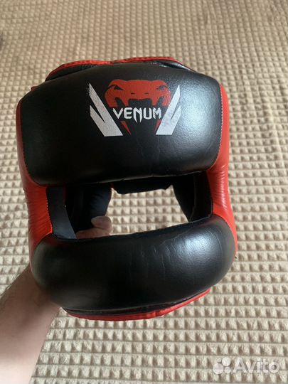 Боксерский шлем с бампером venum размер М