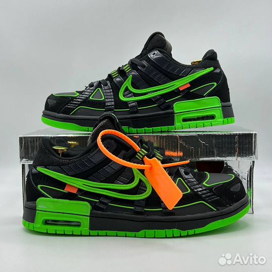 Кроссовки Nike Off-White & Air Rubber Dunk Green S