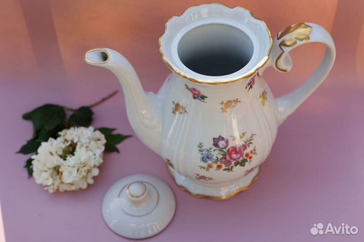 Фарфоровый чайник кофейник ГДР