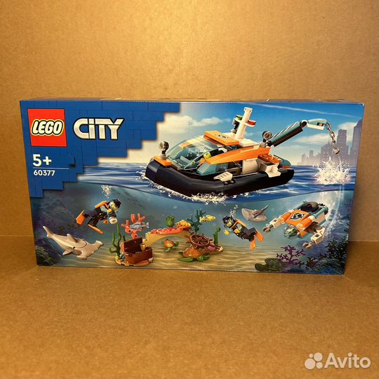 Lego City 60377 Исследовательская водолазная лодка