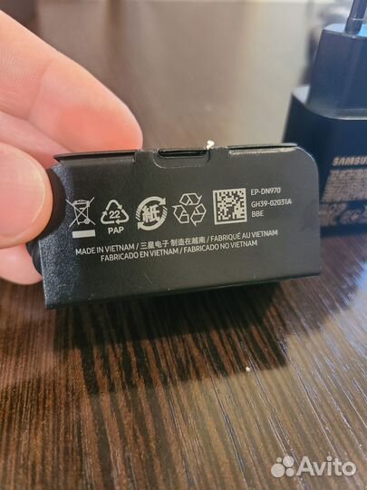 Быстрая зарядка для Samsung с кабелем Type-C