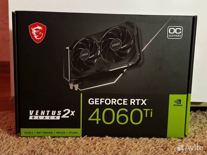 Rtx 4060 ti 8gb MSI ventus 2X
