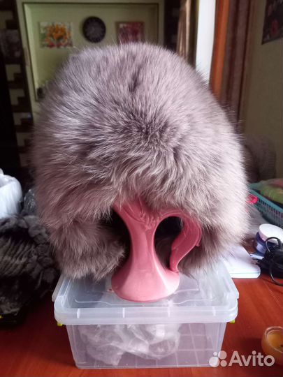 Шапка женская песец