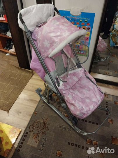 Детские санки коляска бу