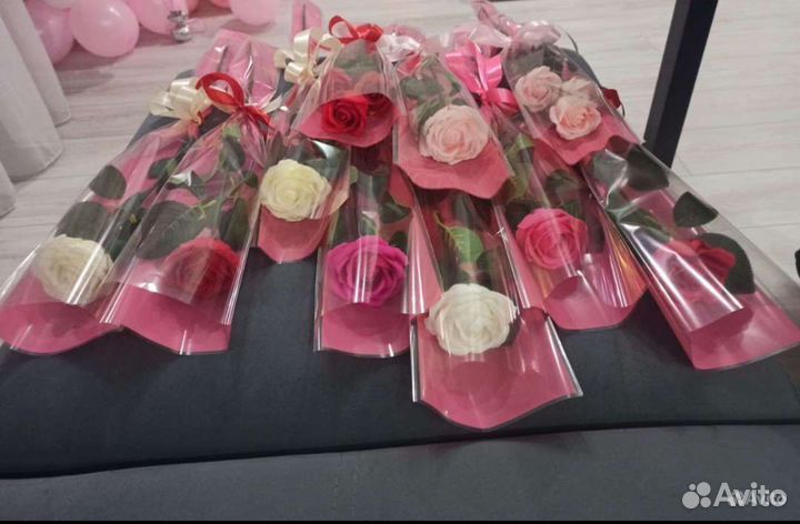 Мыльная роза в подарок к празднику