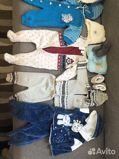 Вещи на мальчика от рождения до 6-7месяцев
