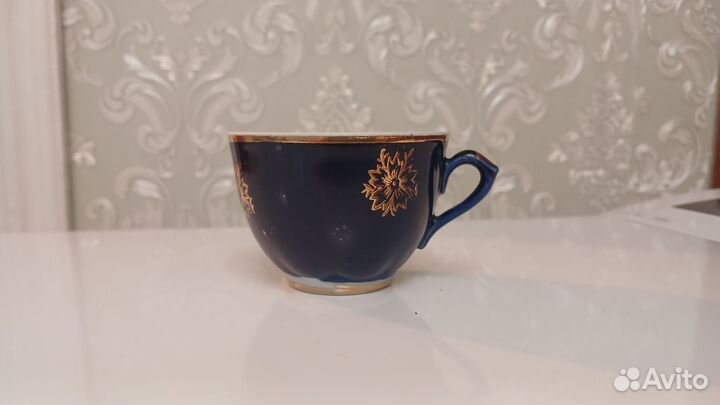 Чашка кофейная кобальт СССР