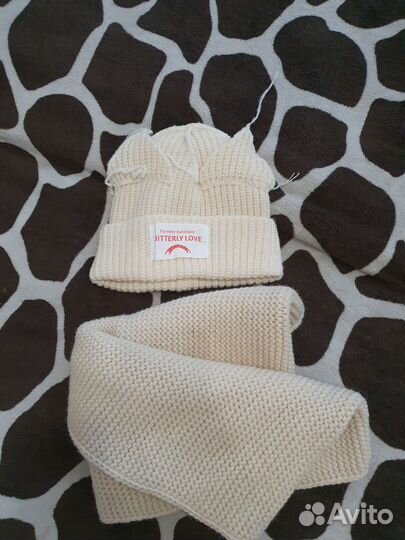 Комплект шапка, шарф