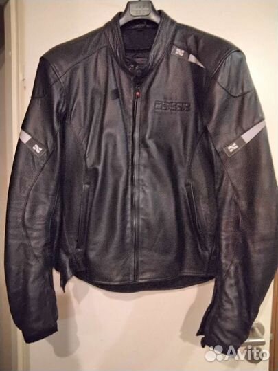 Мотокуртка мужская кожаная