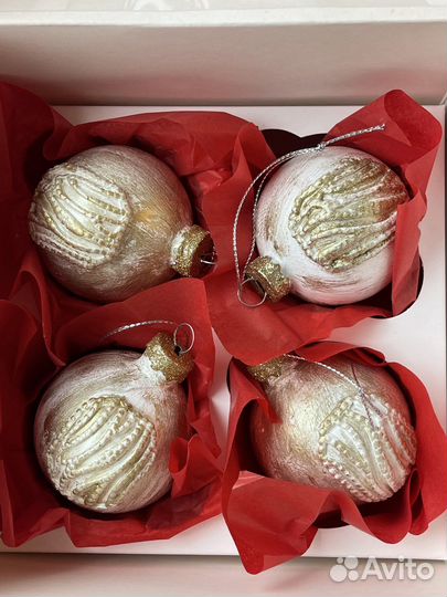 Винтажные новогодние наборы игрушек