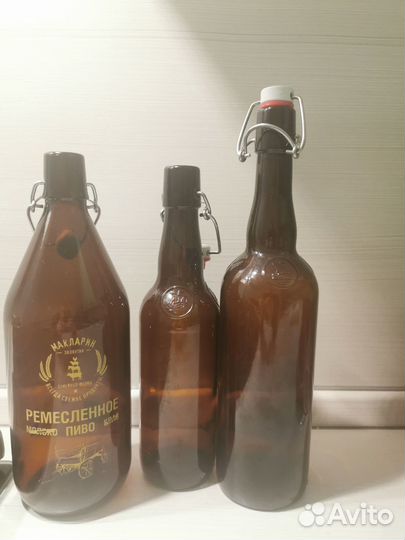 Бутылки с бугельной крышкой