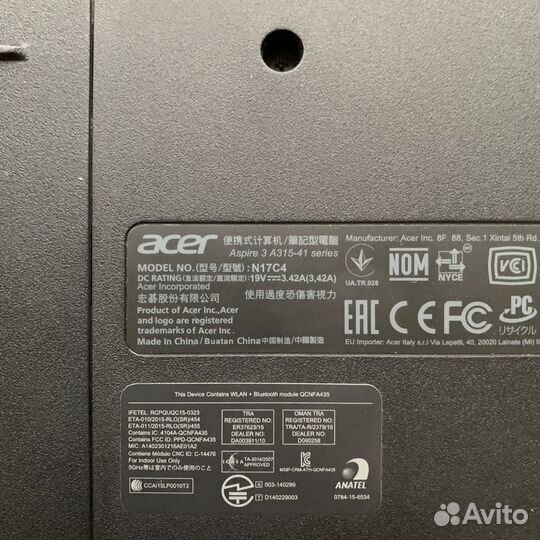 Ноутбук Acer aspire 3 A315-41G