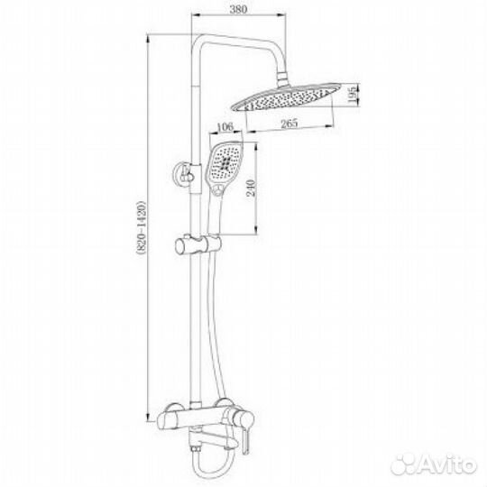 Osgard 91050 Душевая стойка