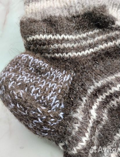 Носки ручной вязки шерстяные
