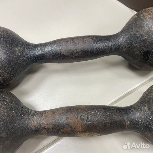 Гантели ссср. 8кг. 2х4кг (сзр)