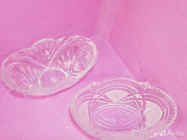 Конфетница салатник хрусталь