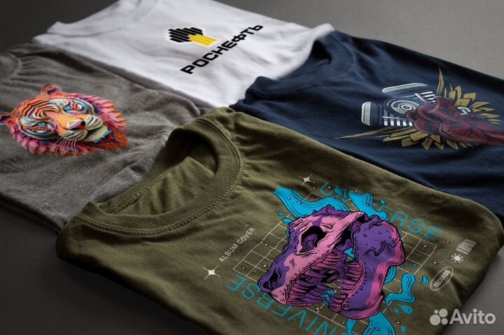 Дтф печать на одежде, DTF печать термотрансферов