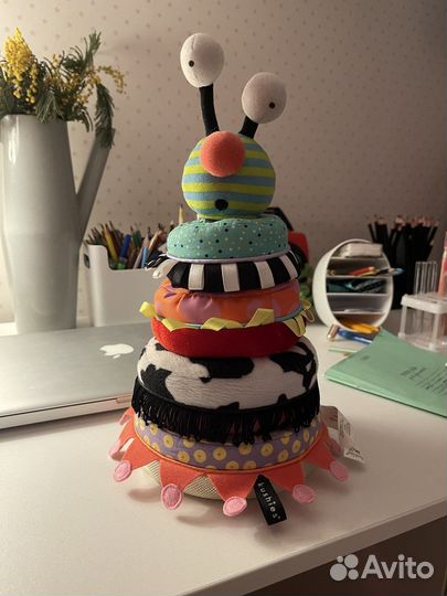 Игрушка мягкая пирамидка zolo kushies