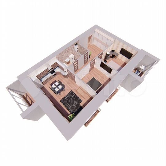 2-к. квартира, 80,4 м², 6/12 эт.