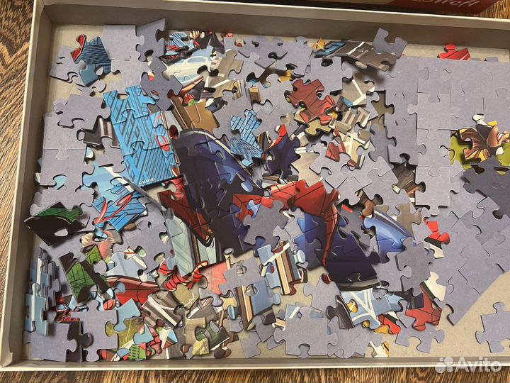 Пазл человек-паук и супер герои