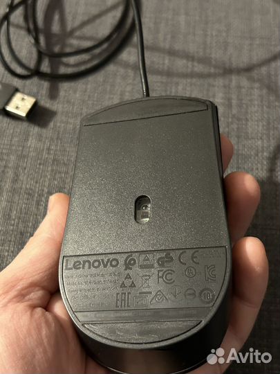 Мышь проводная Lenovo. Офисная