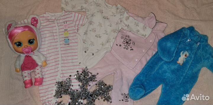 Вещи пакетом для девочки до 1 года