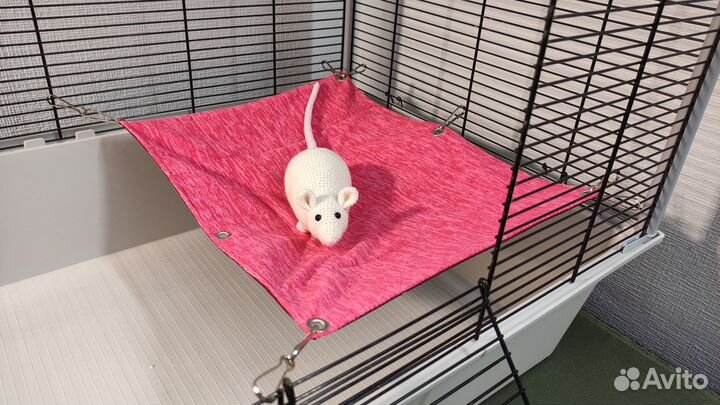 Гамак для грызунов 39х30 см флис+габардин