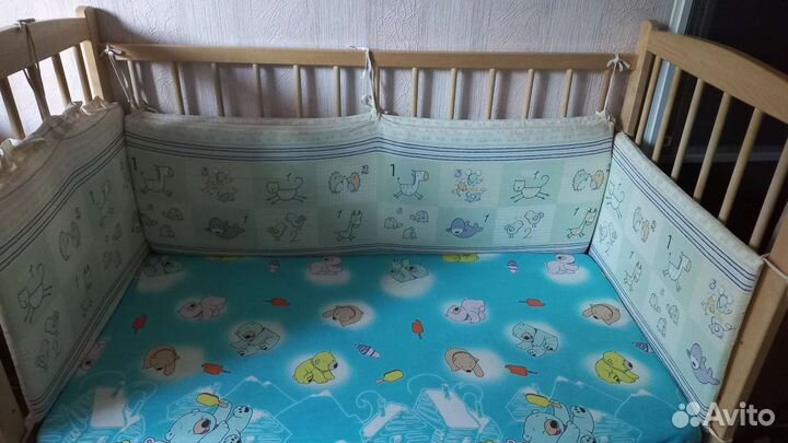 Бортики для детской кроватки