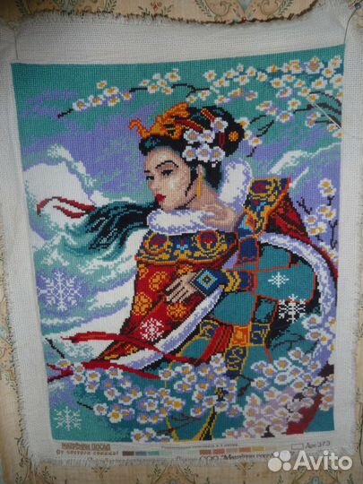 Картины мулине без оформления