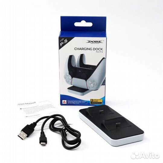 Зарядная станция PS5 Dobe для 2-х джойстиков