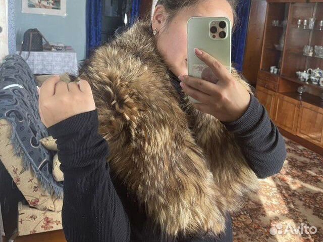 Ворот меховой натуральный чернобурка
