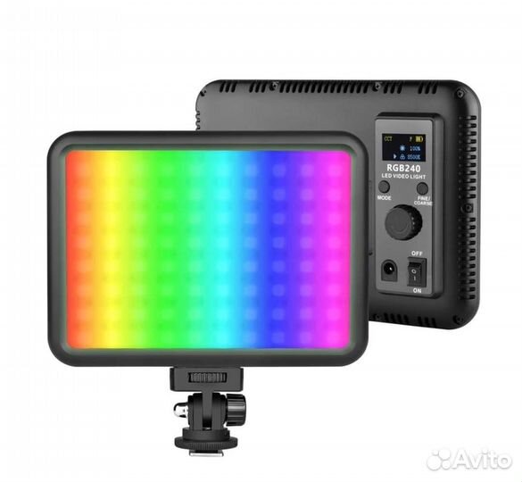 Яркий цветной видеосвет P24C RGB LED Light