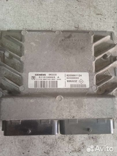 Блок управления двигателем renault logan 1 рено