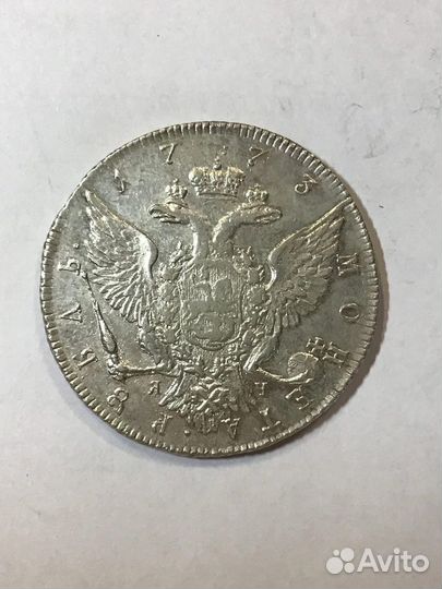 Редкий Рубль 1773 яч-ти в сохране.Блеск (видео)