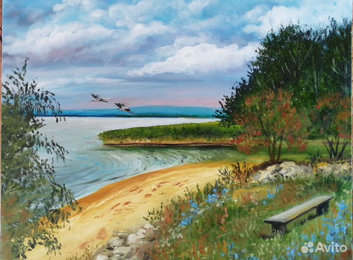 Усинский залив. Холст на подрамнике 40х50