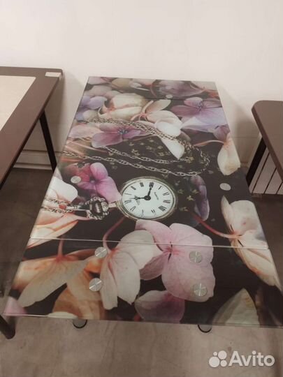 Стол обеденный раздвижной 179-2 Часы