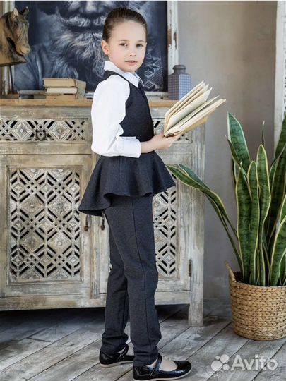 Школьная форма серая 128 134