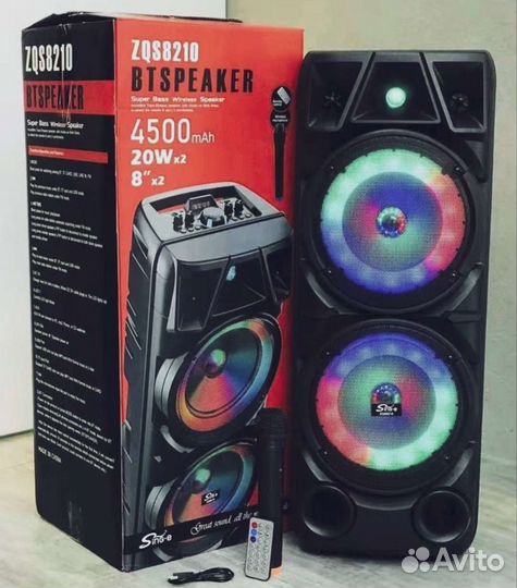 Новая мощная Bluetooth колонка Zqs караоке