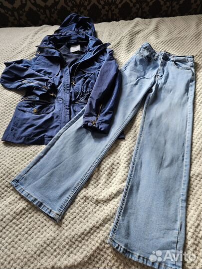 Ветровка mango и джинсы