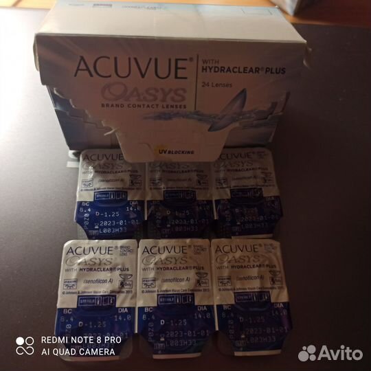 Линзы acuvue oasys