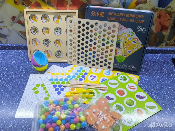 Развивающая логарифмическая доска сортер 7 в 1