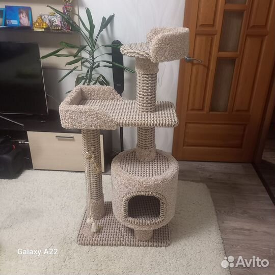 Когтеточка домик для кошки новая