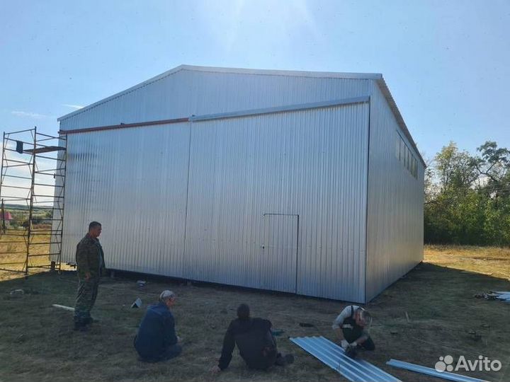 Ангар каркасный