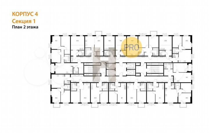2-к. квартира, 49,6 м², 2/24 эт.