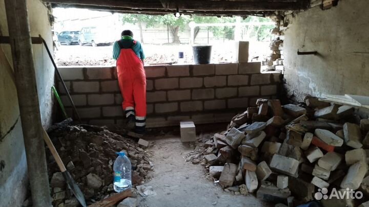 Ремонт гаража Стяжка пола